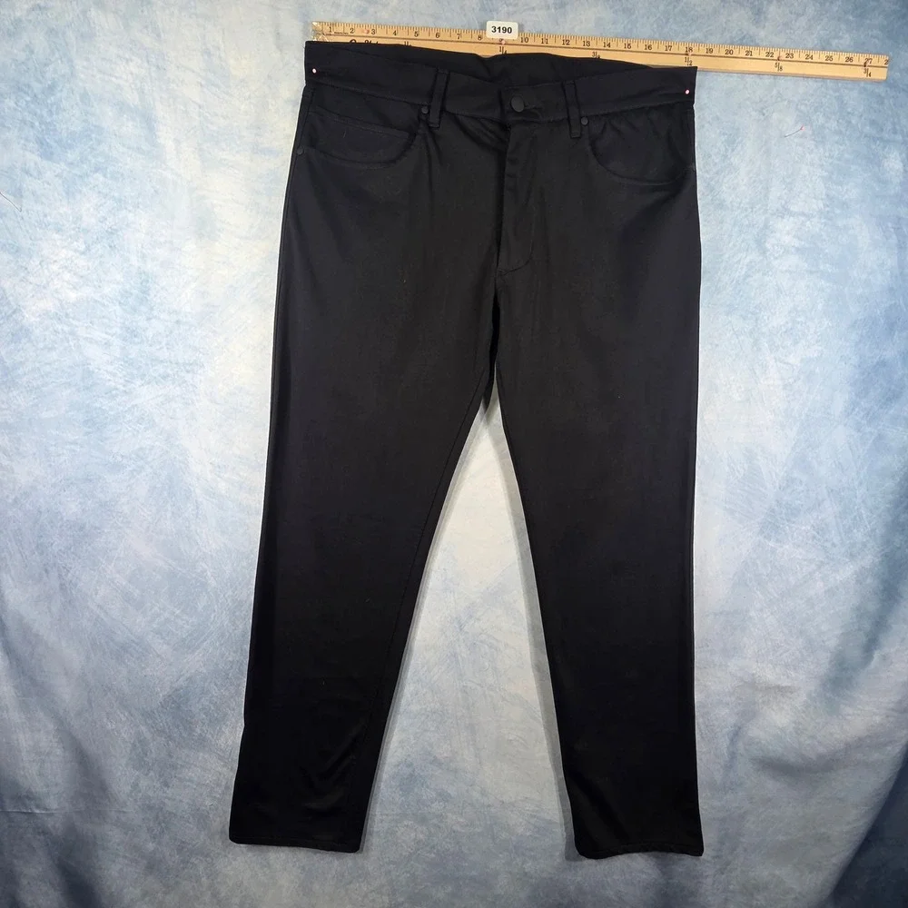 Stylus Mens Black 5-Pocket Casual Pants Size 36x30 Regular Fit 3190